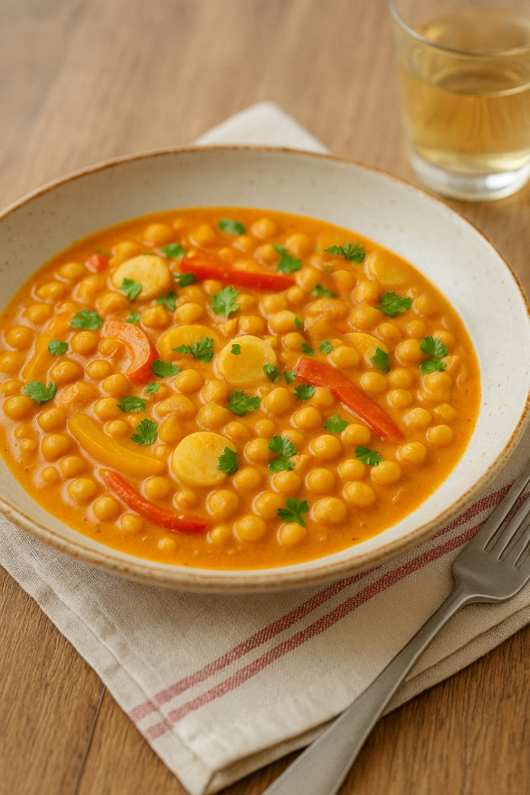 moqueca de grão-de-bico